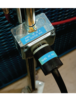 Brady - M21-375-595-BL - Vinyl labelling tape for BMP?21 6.40 m 9.53 mm white on blue, M21-375-595-BL, Brady