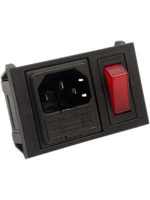 Bulgin - BZH01/Z0000/02 - Plug Combi-Module Faston 6.3 x 0.8 mm 10 A/250 VAC black Snap-in L + N + PE, BZH01/Z0000/02, Bulgin