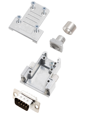 Encitech Connectors - DCRP09-DMP-CF65-CS80-K - D-Sub plug kit 9P, DCRP09-DMP-CF65-CS80-K, Encitech Connectors