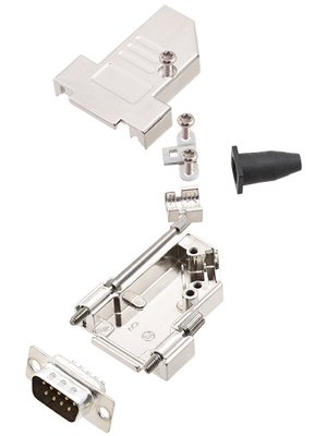 Encitech Connectors - DTSL09-LJSRG-S-DBP-K - D-Sub plug kit 9P, DTSL09-LJSRG-S-DBP-K, Encitech Connectors