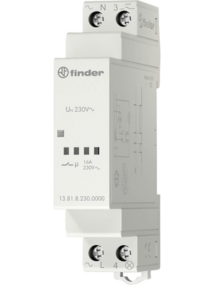 Finder - 13.81.8.230.0000 - Relay Modular,AgSnO<sub>2</sub>, 13.81.8.230.0000, Finder