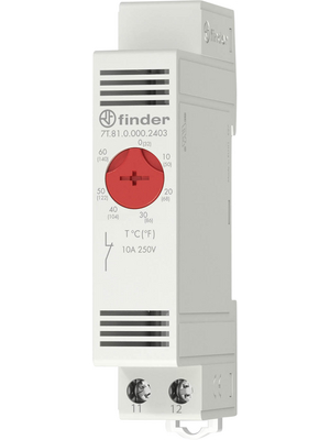 Finder - 7T.81.0.000.2401 - Thermostat -20...+40 C 1 NC, 7T.81.0.000.2401, Finder