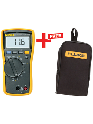 Fluke - FLUKE-116/C25 EUR - Multimeter digital FLUKE-116/C25 EUR TRMS AC 6000 digits 600 VAC 600 VDC 0.0006 ADC, FLUKE-116/C25 EUR, Fluke