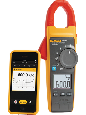 Fluke - FLUKE-902 FC +CAL - Current clamp meter, 600 AAC, 0.2 mADC, FLUKE-902 FC +CAL, Fluke