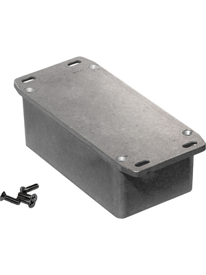 Hammond - 1590BSFL - Metal enclosure, Natural aluminum, 60.5 x 106.1 x 42 mm, Die cast aluminium / Alloy, IP 54, 1590, 1590BSFL, Hammond