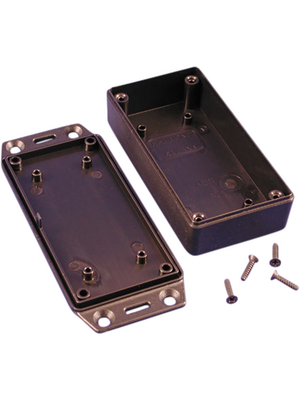 Hammond - 1591XXASFLBK - Plastic enclosure black 51 x 22 mm ABS plastic, 1591XXASFLBK, Hammond