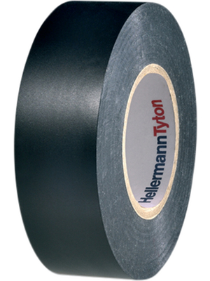HellermannTyton - HTAPE-FLEX1000+19X20 PVC BK - PVC Insulation Tape black 19 mmx20 m, HTAPE-FLEX1000+19X20 PVC BK, HellermannTyton