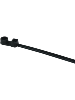 HellermannTyton - T18MR-PA66-BK-C1 - Fixing tie black 110 mm x 2.5 mm, 113-01810, T18MR-PA66-BK-C1, HellermannTyton