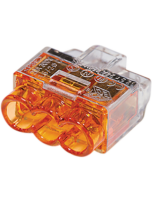 HellermannTyton - HCPM-3 PC OG 100 - Socket terminal Poles=3, 0.5...2.5 mm2, HCPM-3 PC OG 100, HellermannTyton