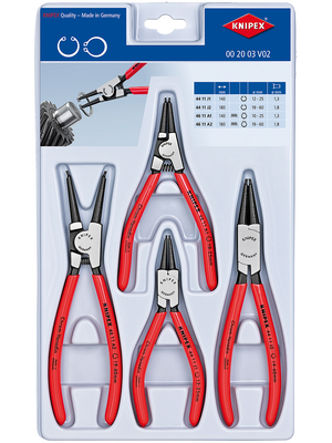 Knipex - 00 20 03 V02 - Circlip pliers set, 00 20 03 V02, Knipex