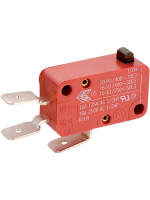 Marquardt - 1005.1105 - Micro switch 10 A Plunger N/A 1 break contact (NC), 1005.1105, Marquardt