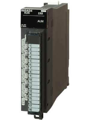 Mitsubishi Electric - R60AD4 - Analogue Input Module, 4 AI (-10...10 VDC / 0...20 mA), R60AD4, Mitsubishi Electric