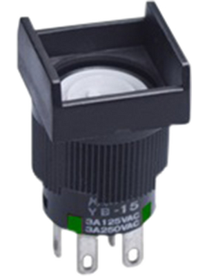 NKK - YB15SKW01 - Push-button switch, on-(on), Soldering Lugs, YB15SKW01, NKK