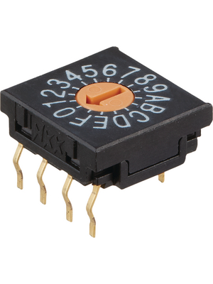 NKK - FR01FR16P-S - PCB coding switch HEX 4+1, FR01FR16P-S, NKK