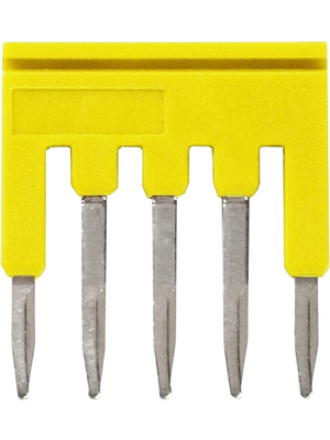 Omron Industrial Automation - XW5S-P1.5-5YL - Short bar N/A 19.8 x 3.0 x 18.2 mm yellow XW5S, XW5S-P1.5-5YL, Omron Industrial Automation