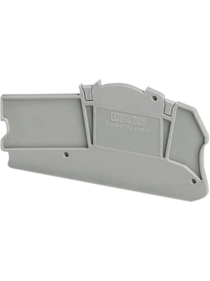 Phoenix Contact - D-UTME 4-CT/1P - End plate, grey, D-UTME 4-CT/1P, Phoenix Contact
