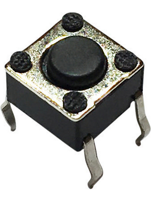 RND Components - RND 210-00187 - PCB Tactile Switch  PCB 12 VDC 50 mA Through Hole THT, RND 210-00187, RND Components