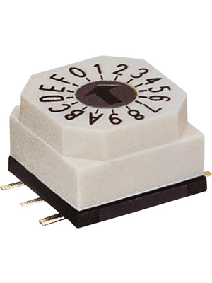 RND Components - RND 210-00117 - PCB coding switch HEX 3+2, RND 210-00117, RND Components