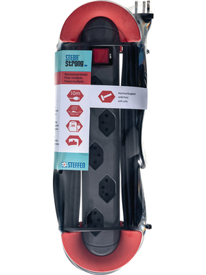Steffen - 207620105 - Outlet strip, Resettable, 5xJ (T13), 10 m, Type 12, 207620105, Steffen