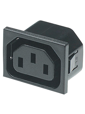 Bulgin - PX0695/10/63 - Appliance inlet 10A, flush-mounted Snap-in 10 A/250 VAC, PX0695/10/63, Bulgin