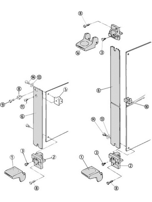 Pentair Schroff - 20817-346 - Extractor Handle black, 20817-346, Pentair Schroff