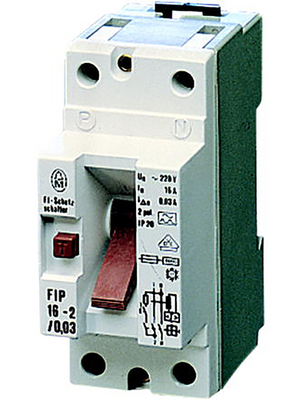 Pentair Schroff - 20119-354 - RCD safety switch 16 A 30 mA 1 + N 230 VAC, 20119-354, Pentair Schroff