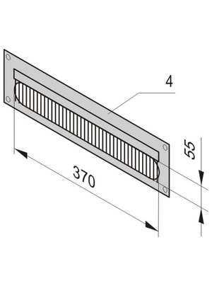 Pentair Schroff - 20118-391 - Cable ducting panel, 3 HE, 20118-391, Pentair Schroff