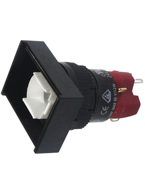 DECA - SD16-LMT1-1S - Illuminated push-button 18 x 24 mm 1 NO+1 NC, SD16-LMT1-1S, DECA