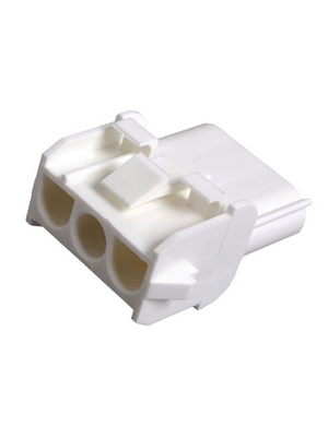 TE Connectivity - 350767-1 - Receptacle housing Pitch6.35 mm Poles 1 x 3 accepts male or female contacts / Single row MATE-N-LOK Universal, 350767-1, TE Connectivity