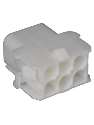 TE Connectivity - 350781-1 - Receptacle housing Pitch6.35 mm Poles 2 x 3 accepts male or female contacts / Double row MATE-N-LOK Universal, 350781-1, TE Connectivity