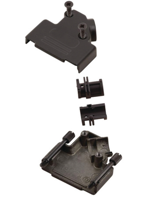 MH Connectors - MHD45ZK15-BK-K - D-Sub metal hood 15P, MHD45ZK15-BK-K, MH Connectors