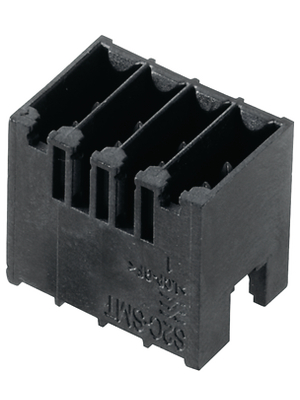 Weidmller - S2C-SMT 3.50/04/180G 3.5SN BK - Pin header, straight Solder Pin [PCB, Through-Hole] 4P, S2C-SMT 3.50/04/180G 3.5SN BK, Weidmller