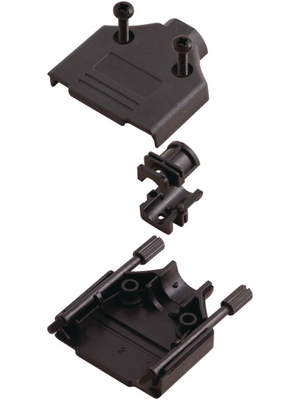 MH Connectors - MHDTPPK15-K - D-Sub plastic hood 15P, MHDTPPK15-K, MH Connectors