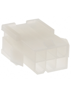 Molex - 5559-06P-210 / 3901-2066 - Crimp housing Pitch4.2 mm Poles 2 x 3 Mini-Fit Jr, 5559-06P-210 / 3901-2066, Molex