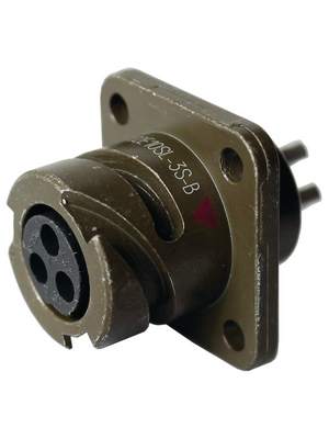 ITT Corporation - CA3102E10SL-3SB - Panel-mount receptacle, female 3P, CA3102E10SL-3SB, ITT Corporation