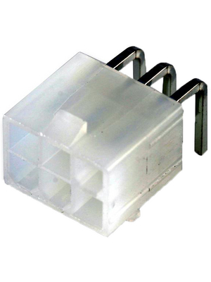 Molex - 39-30-0060 - Male header Pitch4.2 mm Poles 2 x 3 Double row / 90 / with shroud Mini-Fit Jr, 39-30-0060, Molex