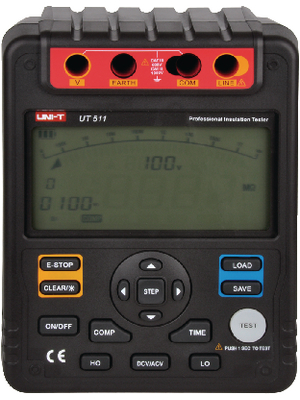 UNI-T - UT511. - Insulation tester 10 GOhm 100 VDC / 250 VDC / 500 VDC / 1000 VDC, UT511., UNI-T