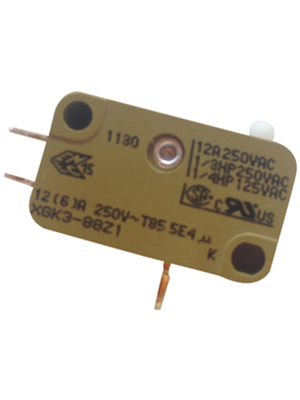 Saia - XGK3-88 - Micro switch 10 A Plunger N/A 1 change-over (CO), XGK3-88, Saia