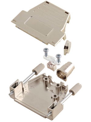 MH Connectors - MHDSSK-M-9-L-K - D-Sub metalized hood 9P, MHDSSK-M-9-L-K, MH Connectors