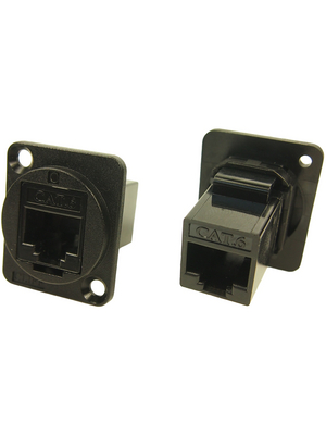 Cliff - CP30222 - RJ45 Panel Mount Adapter, XLR Housing, unshielded, CP30222, Cliff