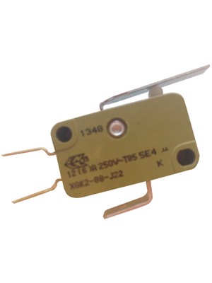 Saia - XGK2-88-J22 - Micro switch 10 A Flat lever N/A 1 change-over (CO), XGK2-88-J22, Saia