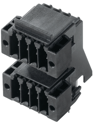 Weidmller - S2CD-THR 3.50/08/90LF 3.2SN BK - Pin header, 90 Solder Pin [PCB, Through-Hole] 2 x 4P, S2CD-THR 3.50/08/90LF 3.2SN BK, Weidmller