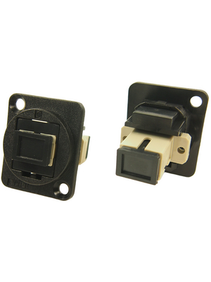 Cliff - CP30216 - Fiber Optic Connector in XLR Housing N/A FT black, CP30216, Cliff