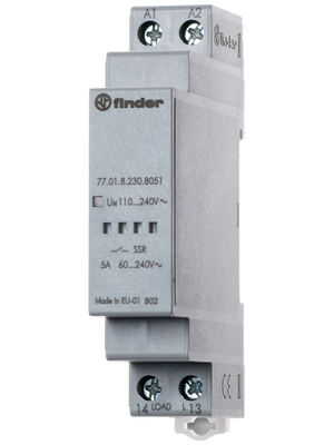 Finder - 77.01.0.024.8051 - Solid state relay single phase 9.8...32 VDC 16...32 VAC, 77.01.0.024.8051, Finder
