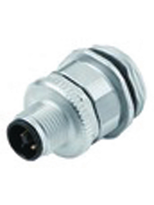 Binder - 99 0633 500 04 - Panel mount plug 4-pole T-coding Poles=4, 99 0633 500 04, Binder