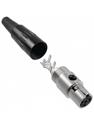 Switchcraft - TA4FX - Mini XLR, Cable socket 4 N/A Tini-Q-G? / TA black and silver, TA4FX, Switchcraft