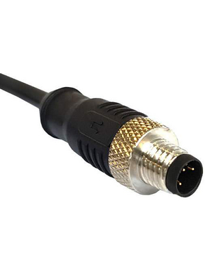 Bulgin - PXPPVC12FIM12ACL010PVC - Cable plug M12 Poles 12, PXPPVC12FIM12ACL010PVC, Bulgin