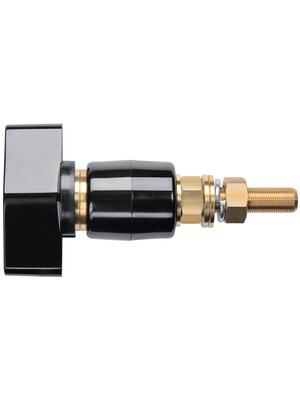 Schtzinger - POL 201 / SW - Binding post ? 4 mm black, POL 201 / SW, Schtzinger