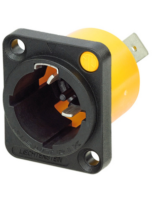 Neutrik - NAC3MPX-WOT - Panel mount plug Poles 2+PE, NAC3MPX-WOT, Neutrik