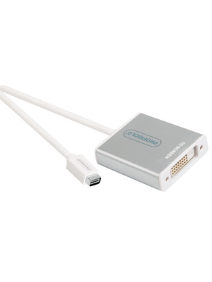 Profigold - PROM251 - Mini DisplayPort  DVI adapter Mini DisplayPort M  DVI F m - f, PROM251, Profigold